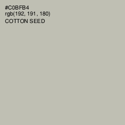 #C0BFB4 - Cotton Seed Color Image